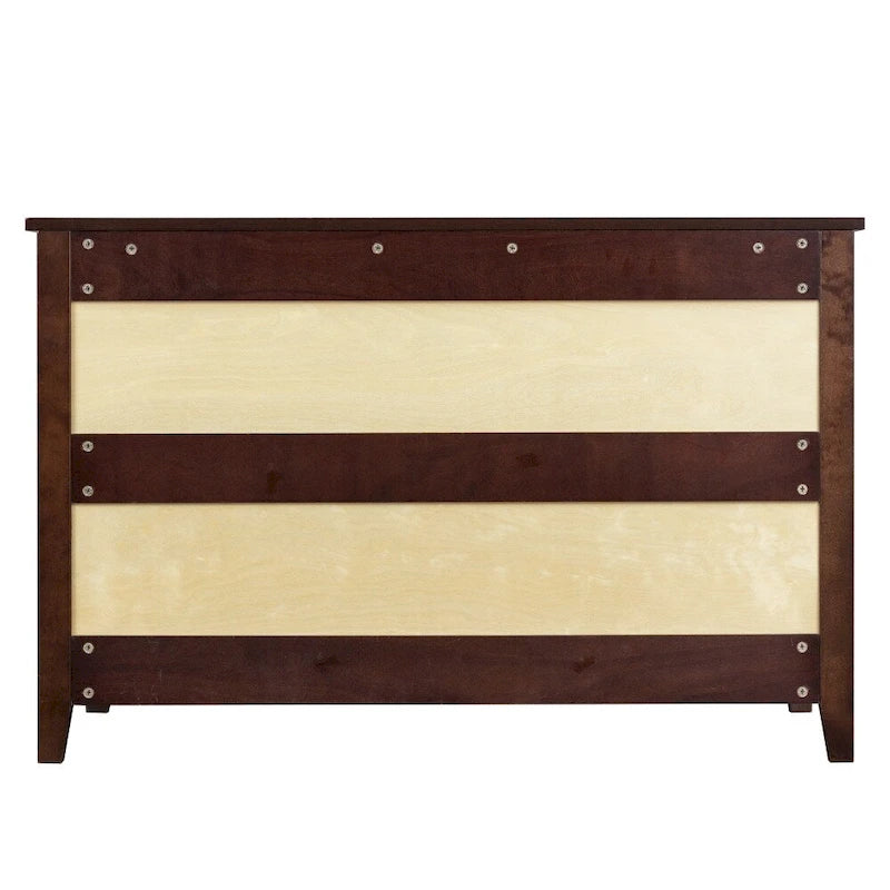 Commode de rangement à 6 tiroirs avec poignée ronde rétro