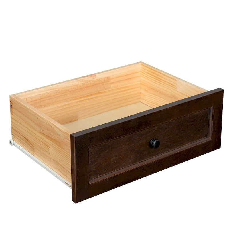 Commode de rangement à 6 tiroirs avec poignée ronde rétro