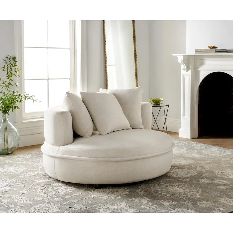 Fauteuil lounge rond moderne et contemporain