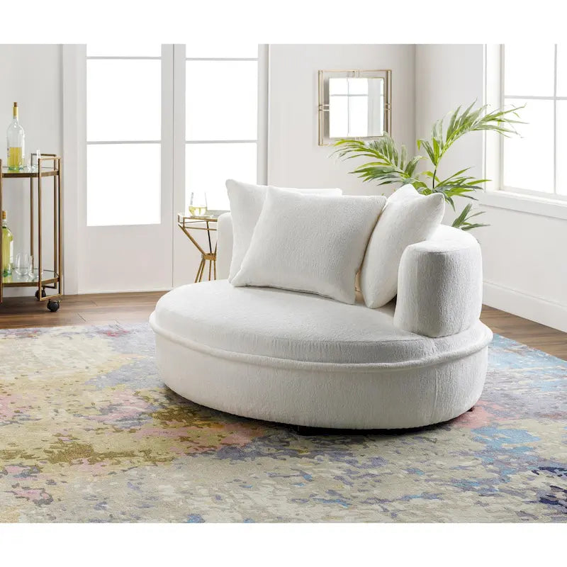 Fauteuil lounge rond moderne et contemporain
