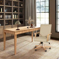 Chaise de bureau pivotante en cuir pleine fleur Modern Farmhouse