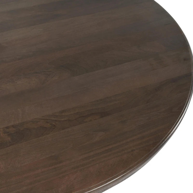 Table à manger ronde 60 po brun cacao – 60 L x 60 P x 30 H