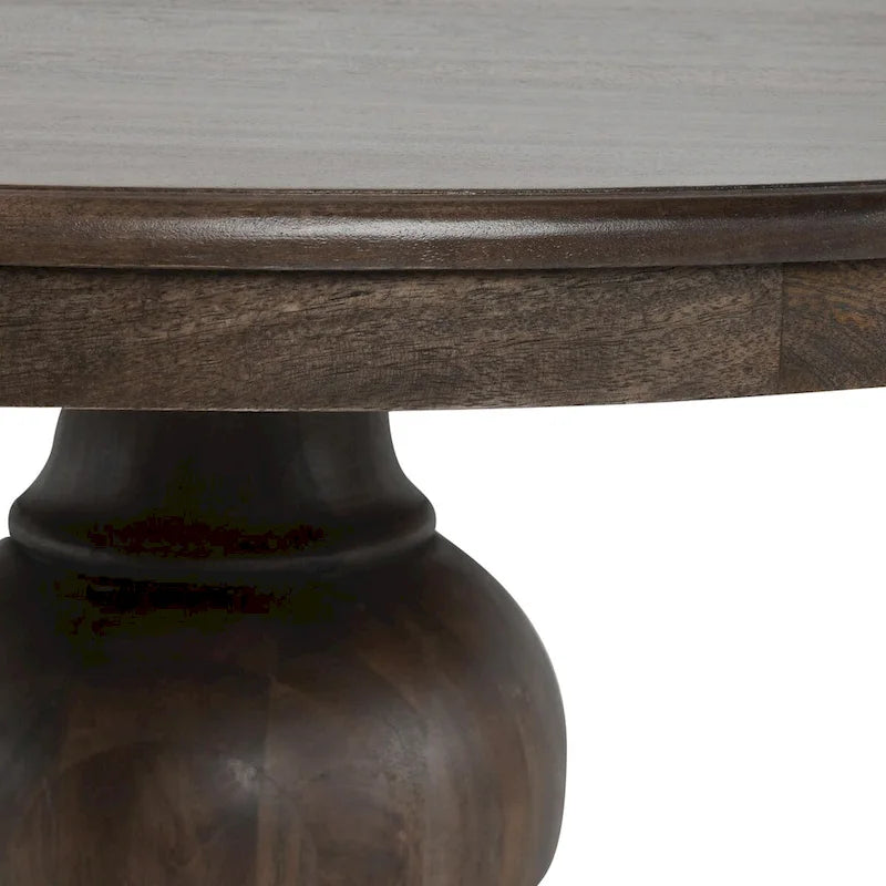 Table à manger ronde 60 po brun cacao – 60 L x 60 P x 30 H